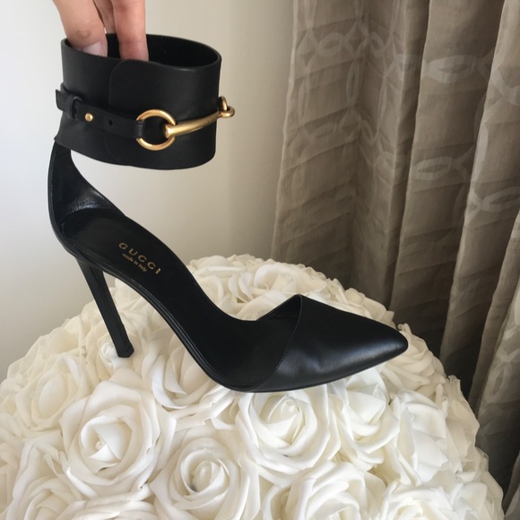 Authentic Gucci ankle cuff horsebit heels - Picture 1 of 15
